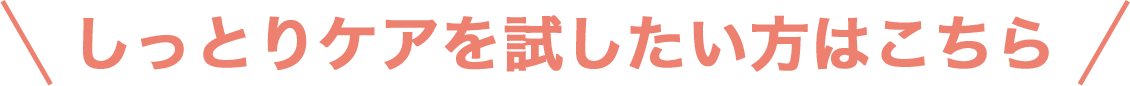 しっとりケアを試したい方はこちら